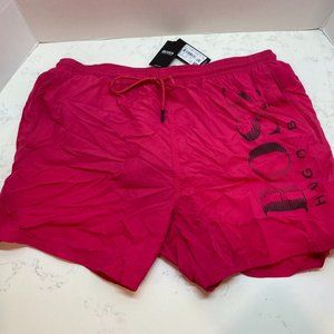 NWT Hugo Boss Men's Logo-Print Swim Shorts